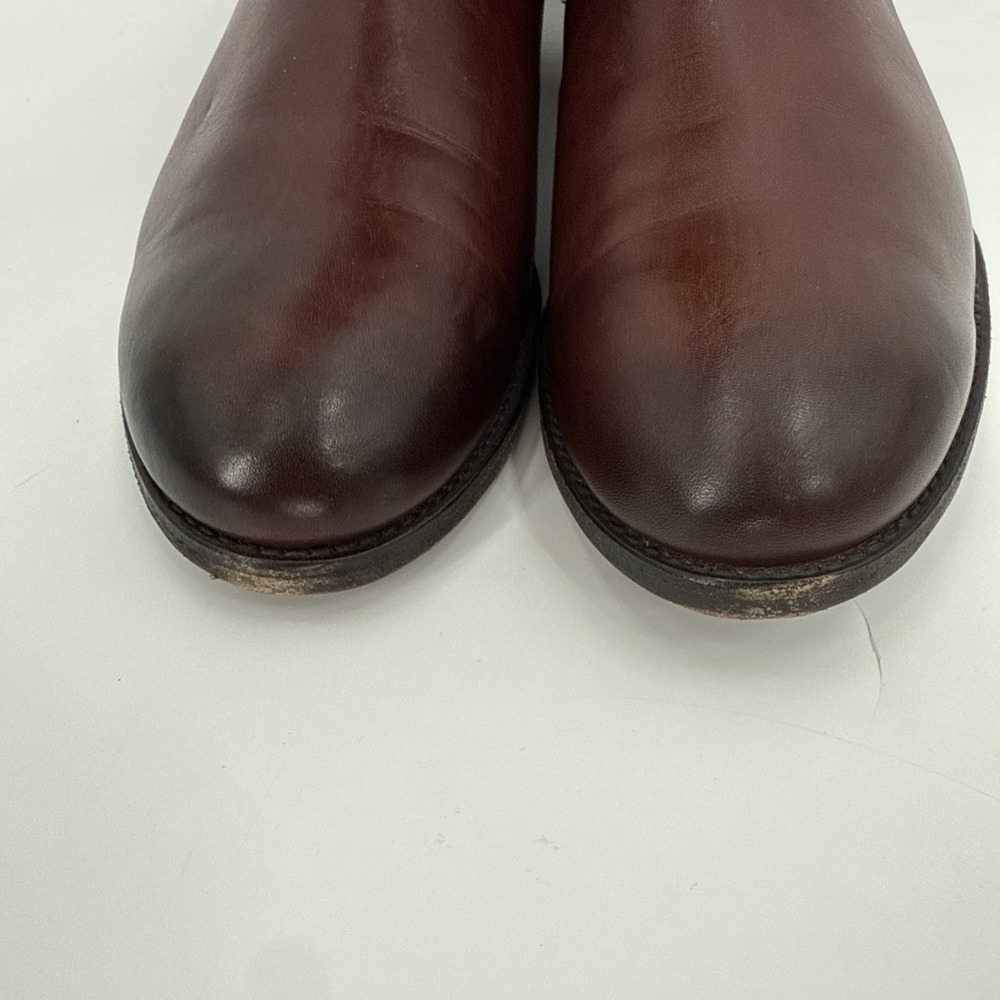 Frye Womens Cognac Melissa Button 2 Short Leather Ankle Boots Size 11B Western - Picture 4 of 10